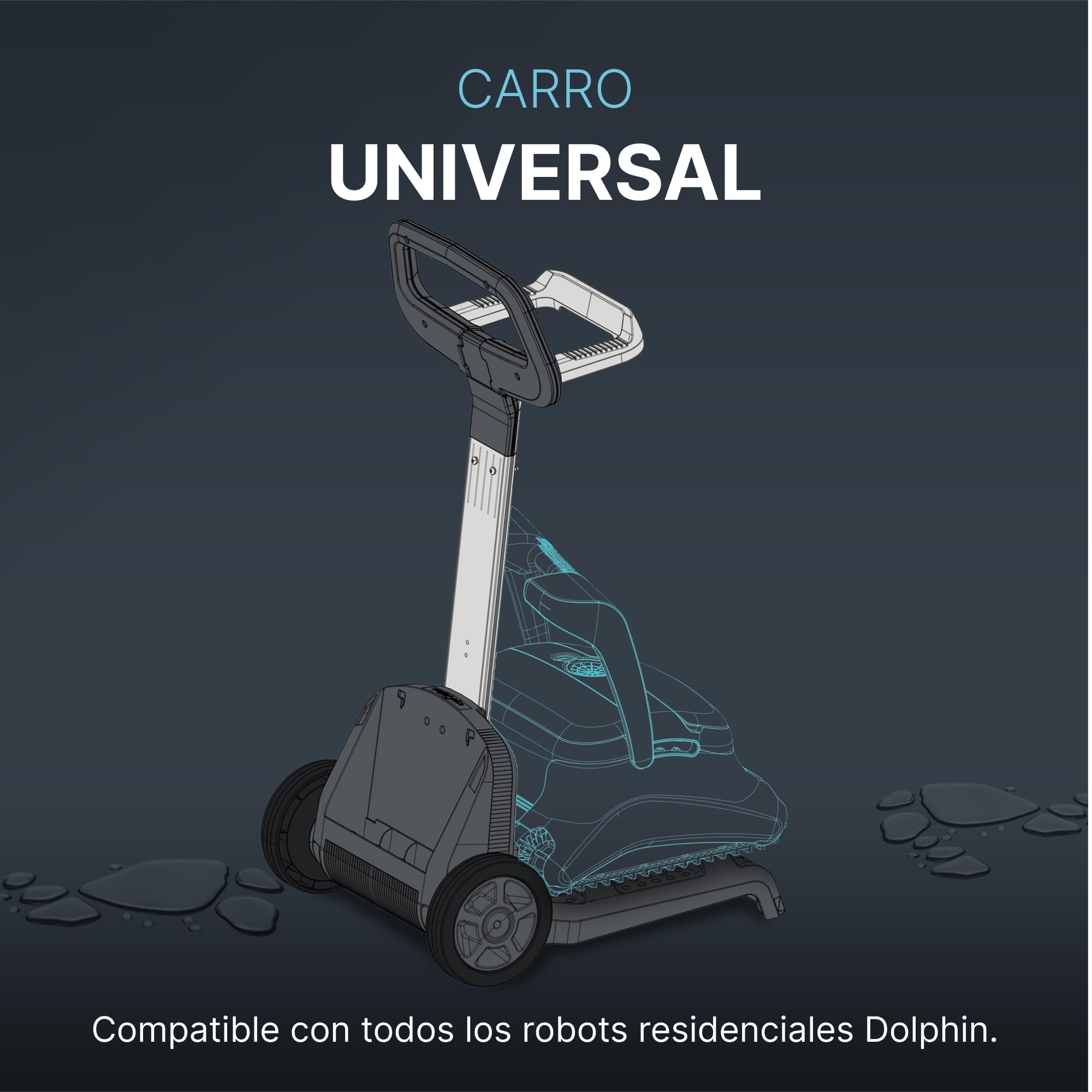 Dolphin Piezas de Recambio Originales - Carro Universal - Almacenamiento y Transporte fácil