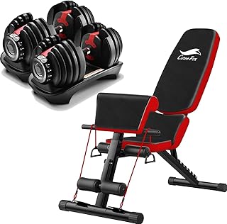 トレーニングベンチ＋可変式 ダンベル 2