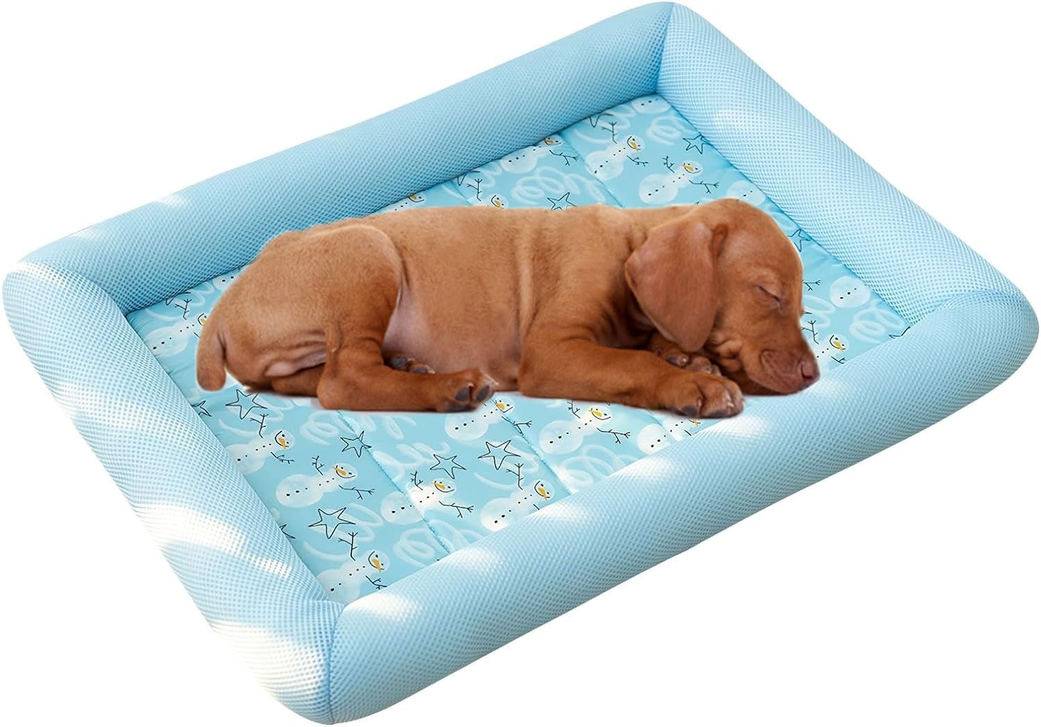 Tappetino Refrigerante For Cani 52x42 Cm, Tappetino Refrigerante Riutilizzabile For Animali Domestici, Tappetino Refrigerante For Cani Medio, Tappetino Auto-raffreddante For Cani Viaggi A Casa Estate(