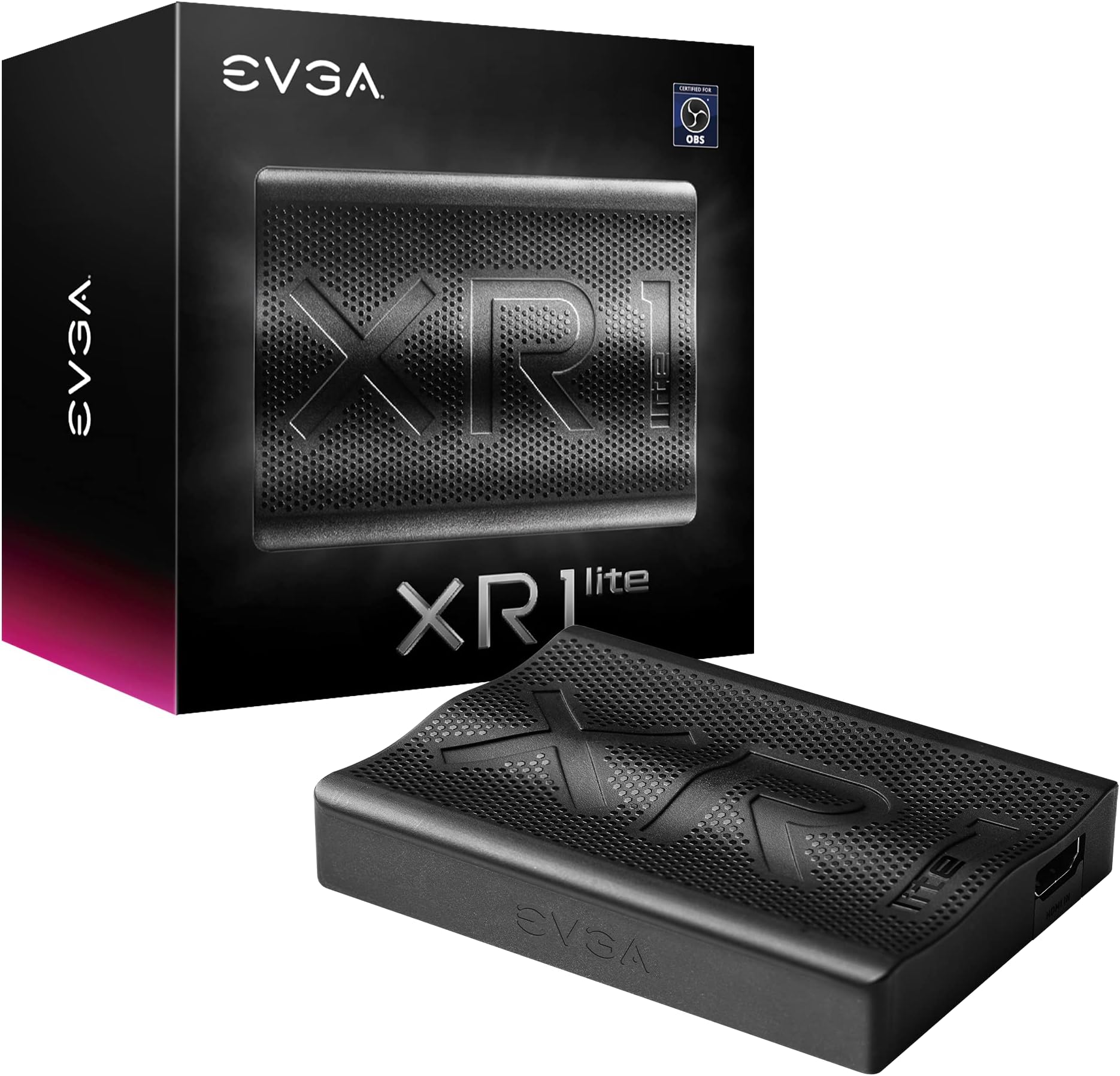 XR1 lite Capture Card, Certified for OBS, USB 3.0, 4K Pass Through, PC, PS5, PS4, Xbox Series X and S, Xbox One, Nintendo Switch, 141-U1-CB20-LR