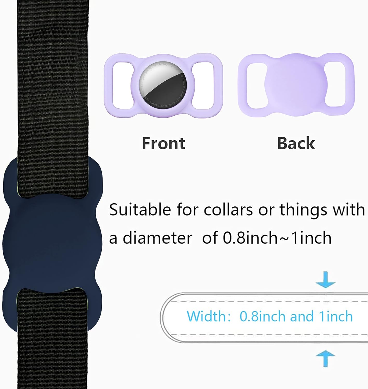 case for airtagsanti scratch protective skin cover with keychainsafety apple airtag tracking locator anti lost tracker finder protector purple pin