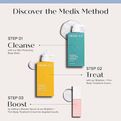 Miniatura 81 de Medix 5.5- Crema facial c/vitamina C + Crema corporal enriquecida c/cúrcuma/vitamina E/jengibre p/rescate piel seca. Humectante, reafirmante e 1