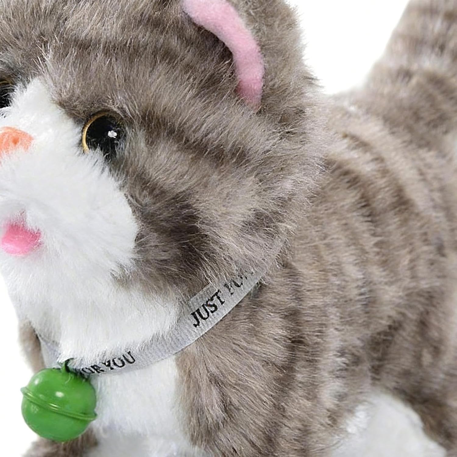 Plush Cat Toy - Talking Kitten Electronic 7" Interactive Musical Toy Funny Educational Toy for Girls Preschool Kids