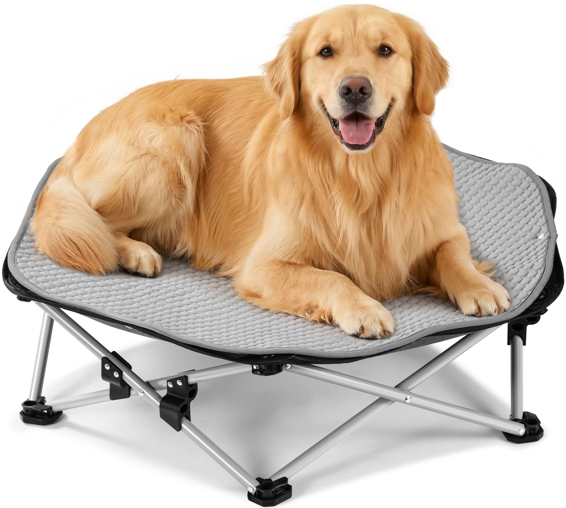 Pecute Elevated Dog Bed with Cooling Blanket