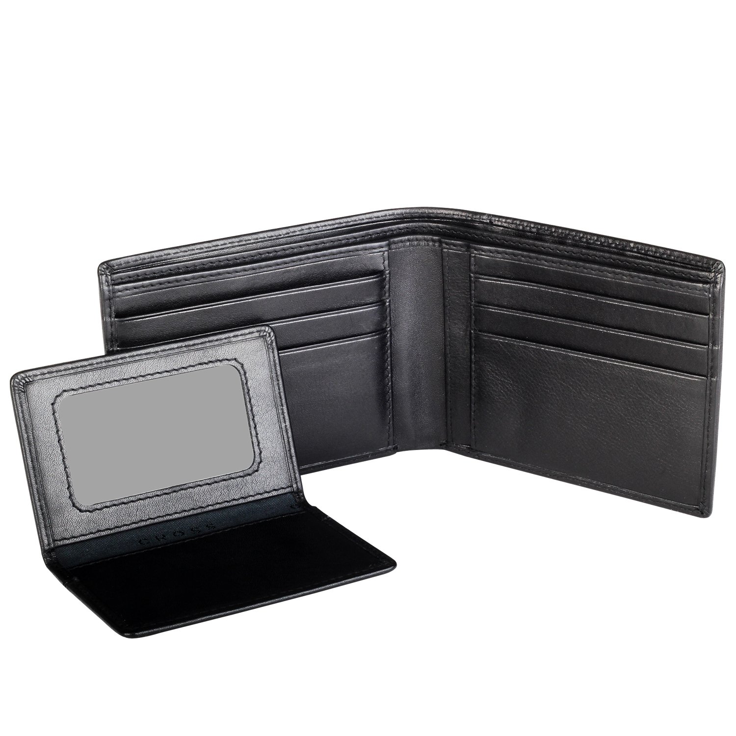 アクセサリー Cross Leather Strap Wallet Charcoal アクセサリー sculptor Cross Leather Strap Wallet Cross