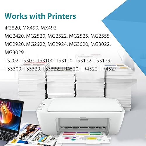 Miniatura 2 de 245XL 246XL - Cartuchos de tinta para Canon PG 245 CL 246 XL, color negro, paquete de 3 unidades, repuesto compatible con MG2522 MX490 TS3122 TR4520