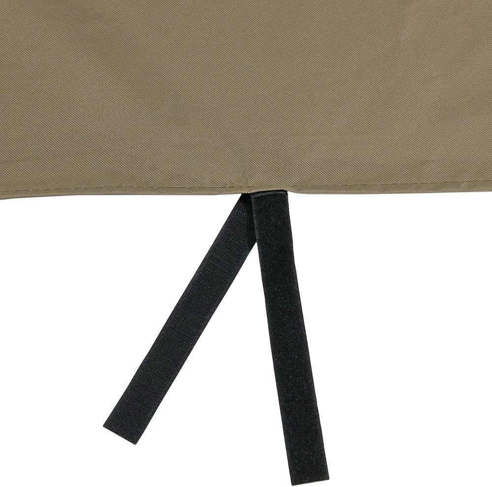 Sunnydaze Firewood Log Hoop Cover - Heavy-Duty Outdoor Weather-Resistant Polyester with PVC Backing - 40-Inch - Khaki