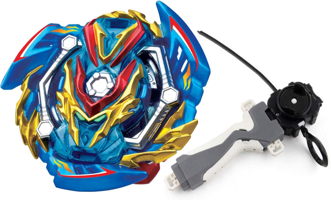 Bey Battle Burst Blade God Evolution Turbo GT Booster B-134 Slash Valkyrie. Bl. Pw. Heat Stater Set with Launcher Grip Attack Fury Battling Top for Kids