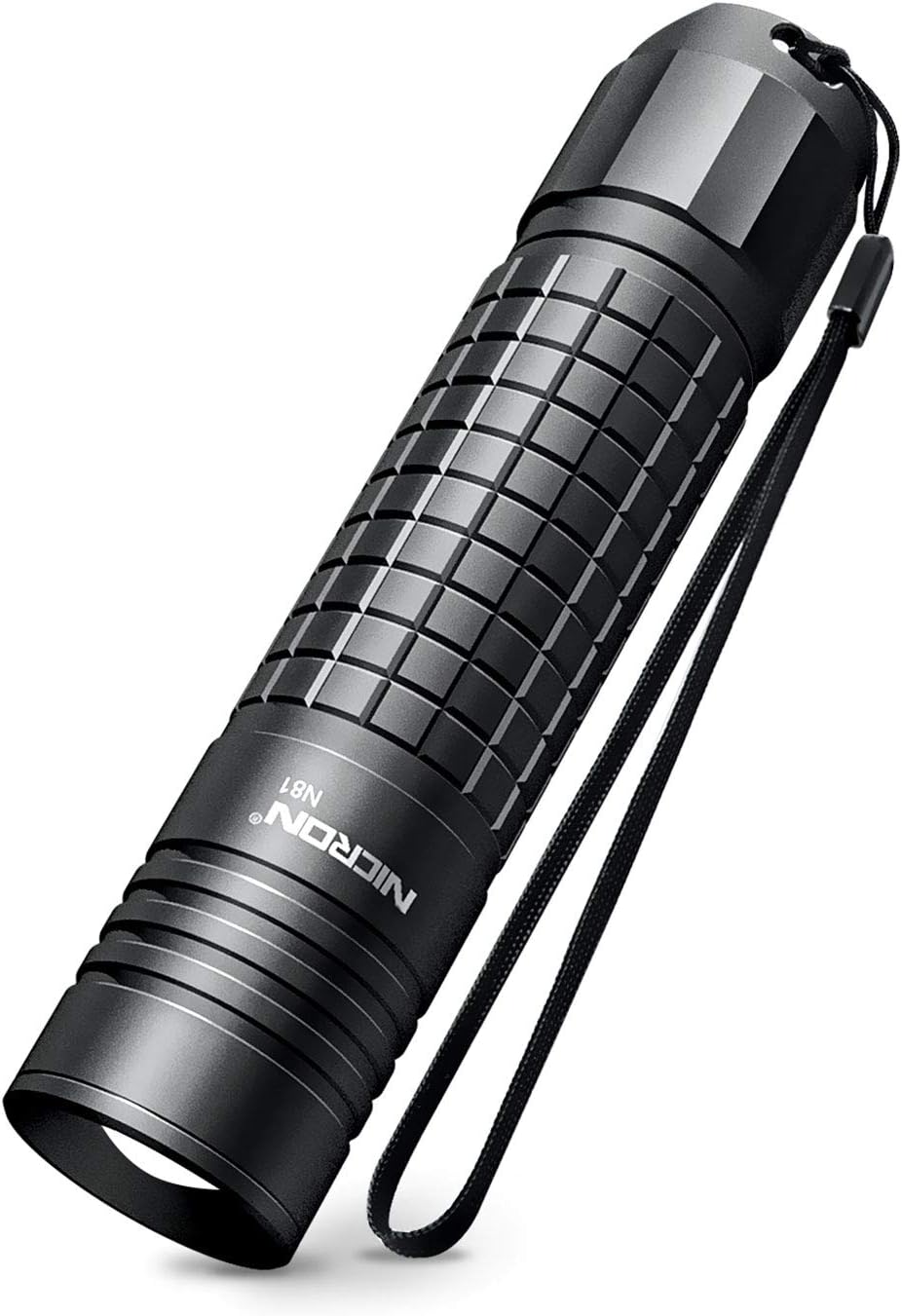 NICRON Flashlight, N81 Tactical EDC Flashlight 700 Lumens,Zoomable,Water Resistant,5 Modes,Handheld Light-for Camping, Outdoor, Emergency, Everyday Flashlights(18650/AA Not Included)