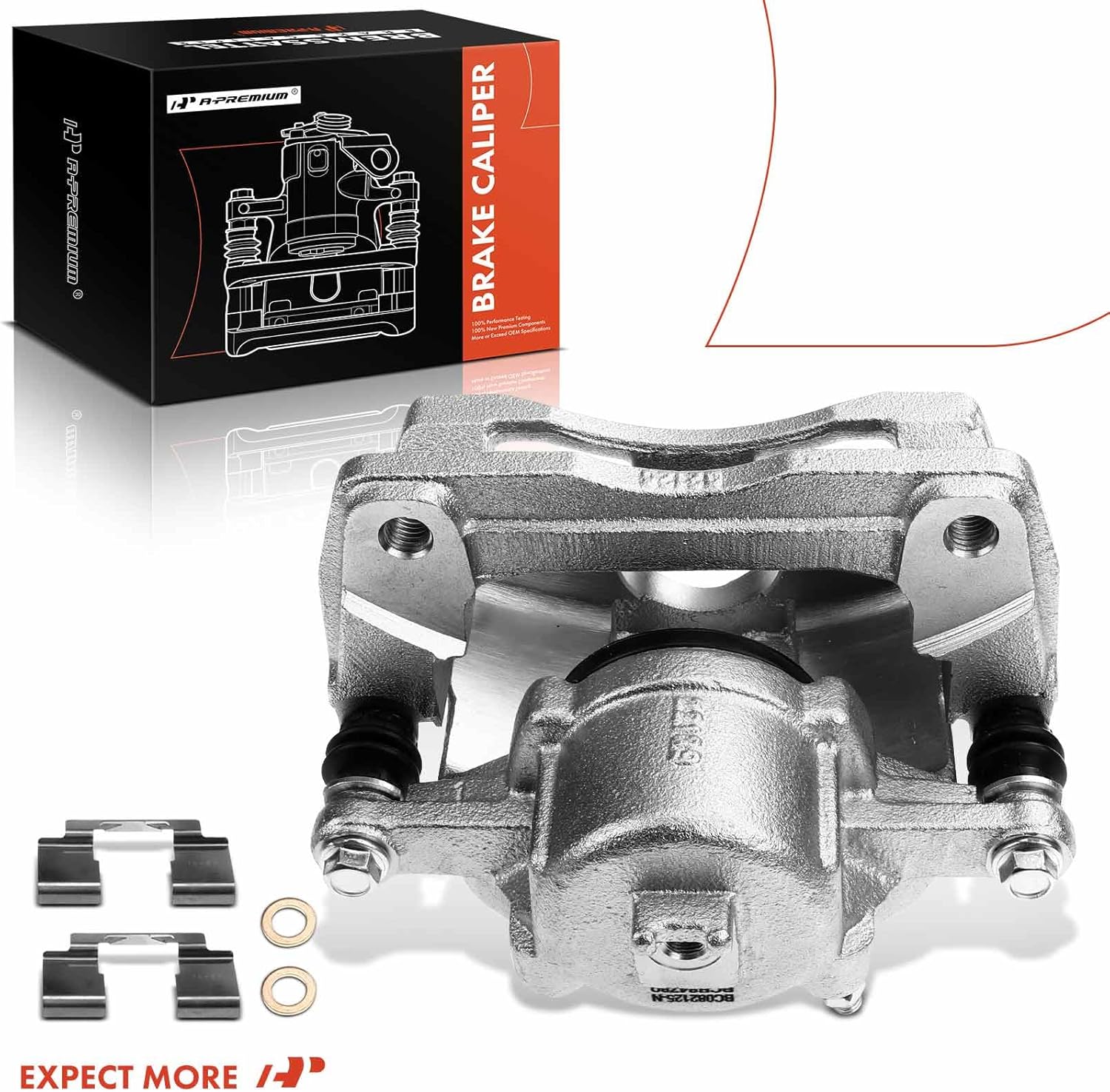 A-Premium Disc Brake Caliper Assembly with Bracket Compatible with Select Chrysler Models - PT Cruiser 2001-2010 - Front Driver Side