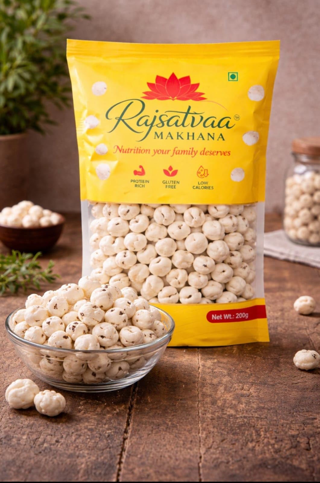 Premium Roasted Makhana (Fox Nuts) 200g – Healthy Snack | Protein Rich, Gluten Free & Low Calorie | Crunchy & Natural Superfood-image-16