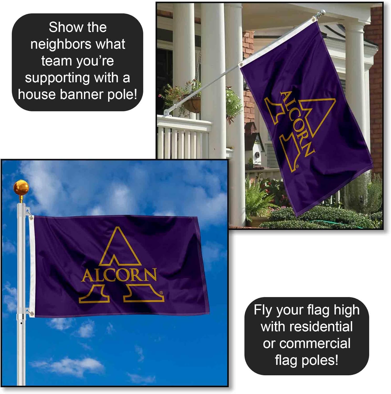 Alcorn State University Braves Banner Flag