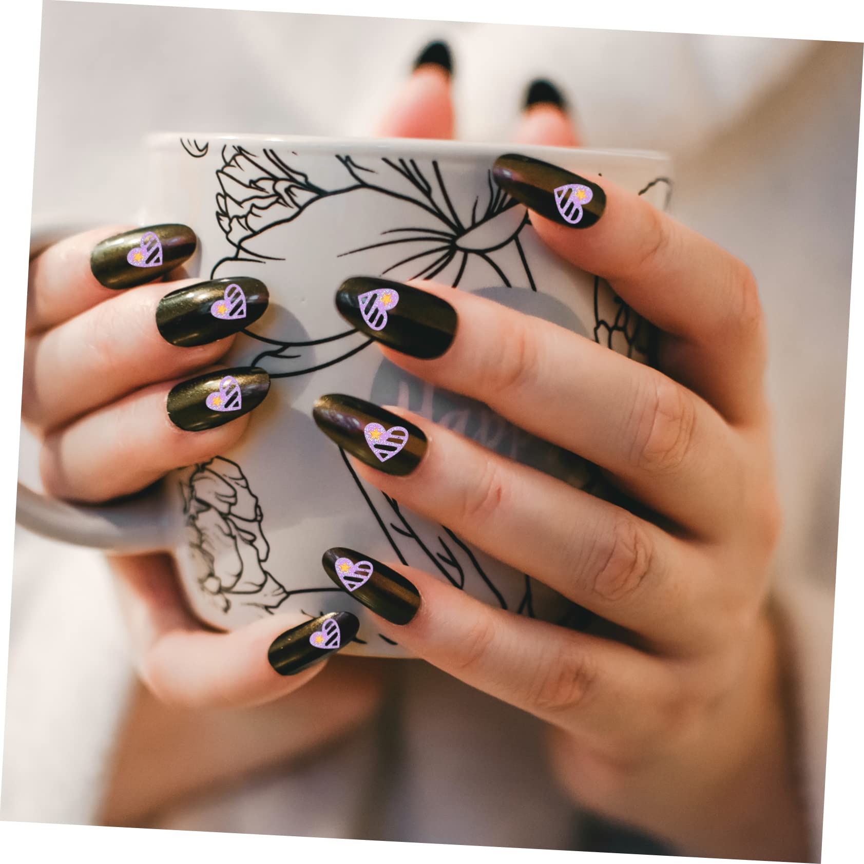 Ipetboom 120hojas Pegatinas Luminiscentes Para Uñas Decoración De Nail Art Fluorescente Especiales