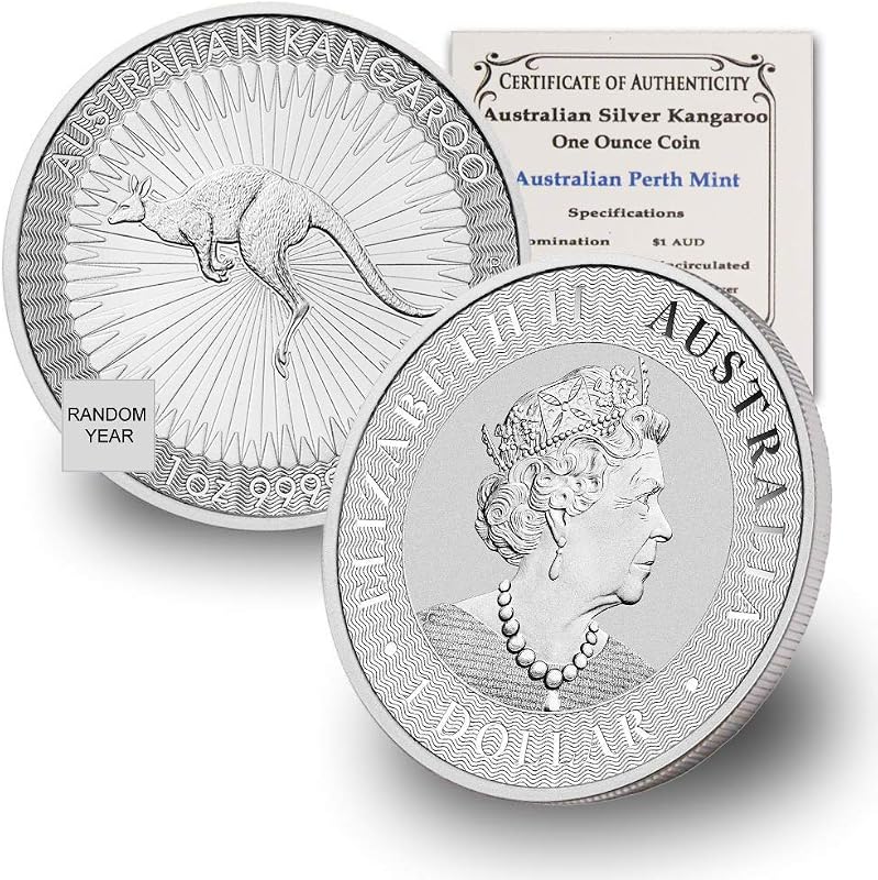2015 - Present 1 oz Australian Silver Kangaroo Coin $1 Seller BU | Random Year - Brilliant Uncirculated with Certificate of Authenticity