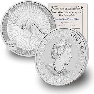 2015 - Present (Random Year) 1 oz Australian Silver Kangaroo Coin Brilliant Uncirculated with Certificate of Authenticity $1 Seller BU