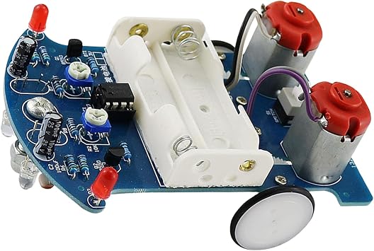 Soldering Practice Kit, Smart Robot Car Tracking Robot, Auto Driving Line Tracking Set with Multi Sensoring Detection Module Construction