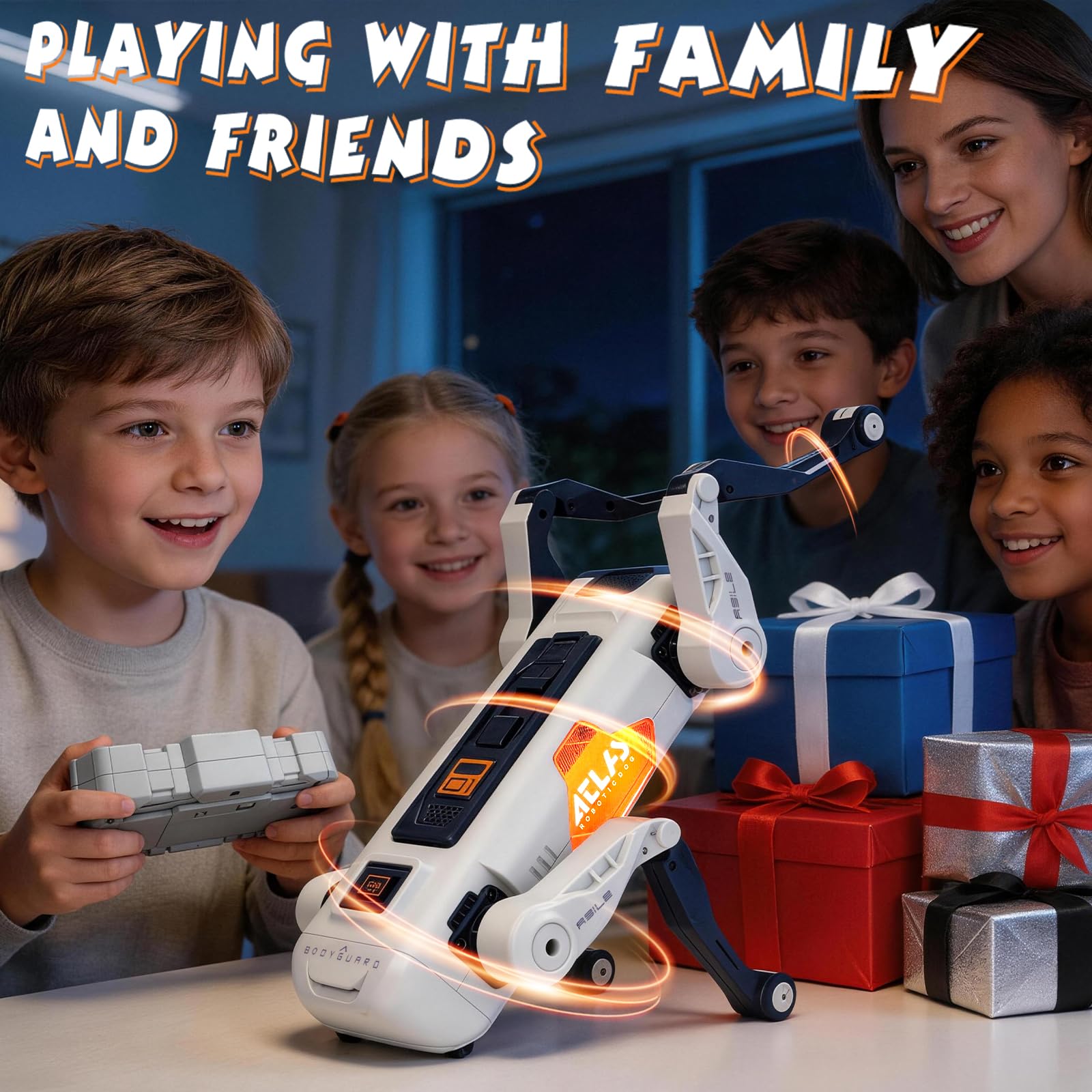 Chien Robot Programmable Jouet STEM pour Enfants avec Batterie 1200 mAh