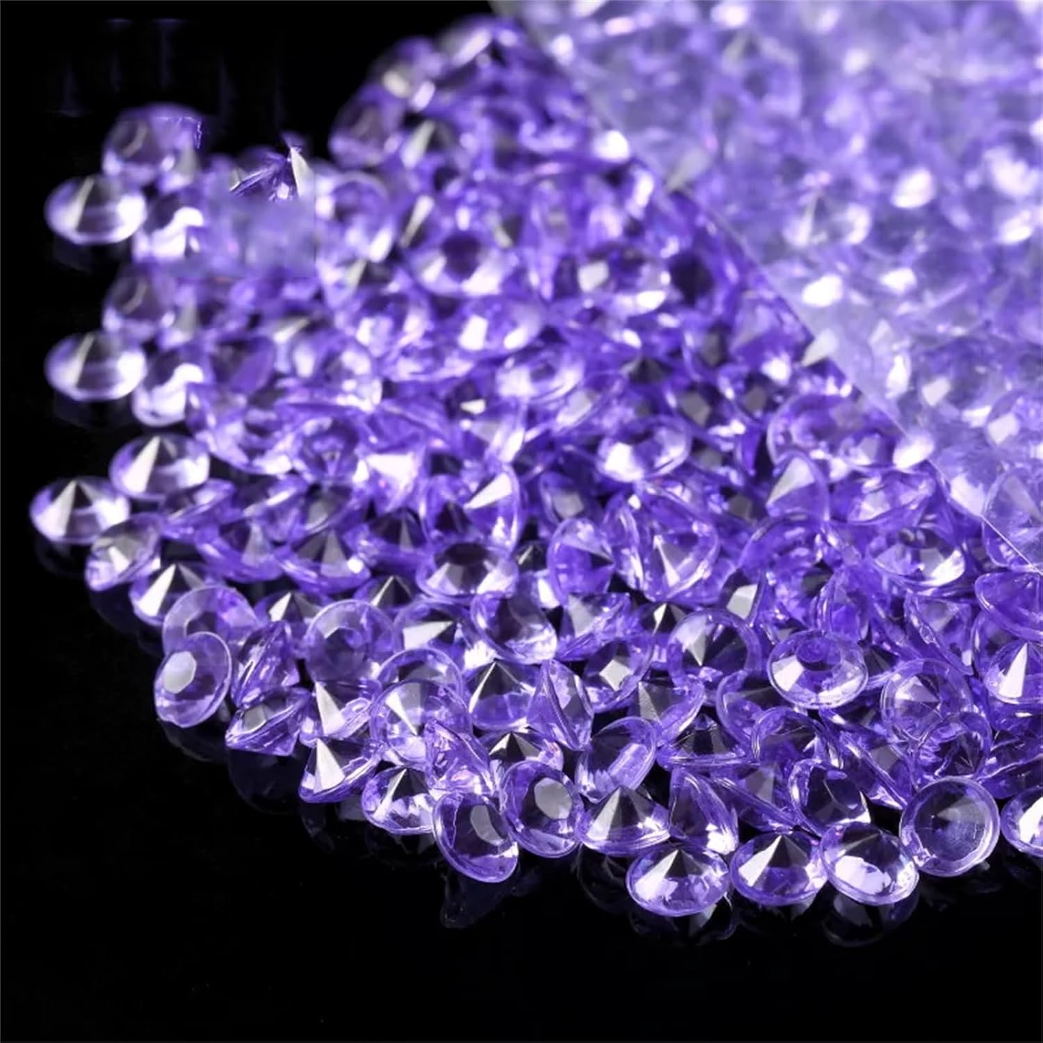 500 Pcs 8Mm Wedding Table Crystals Scatter Acrylic Diamond Confetti For Wedding Party Favor Decoration AB Color