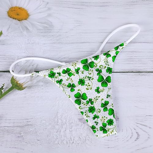 Miniatura 4 de Bragas sexys para el día de San Patricio para mujer, lencería sin costuras, sin costuras, sin costuras, con estampado de trébol, sin costuras,