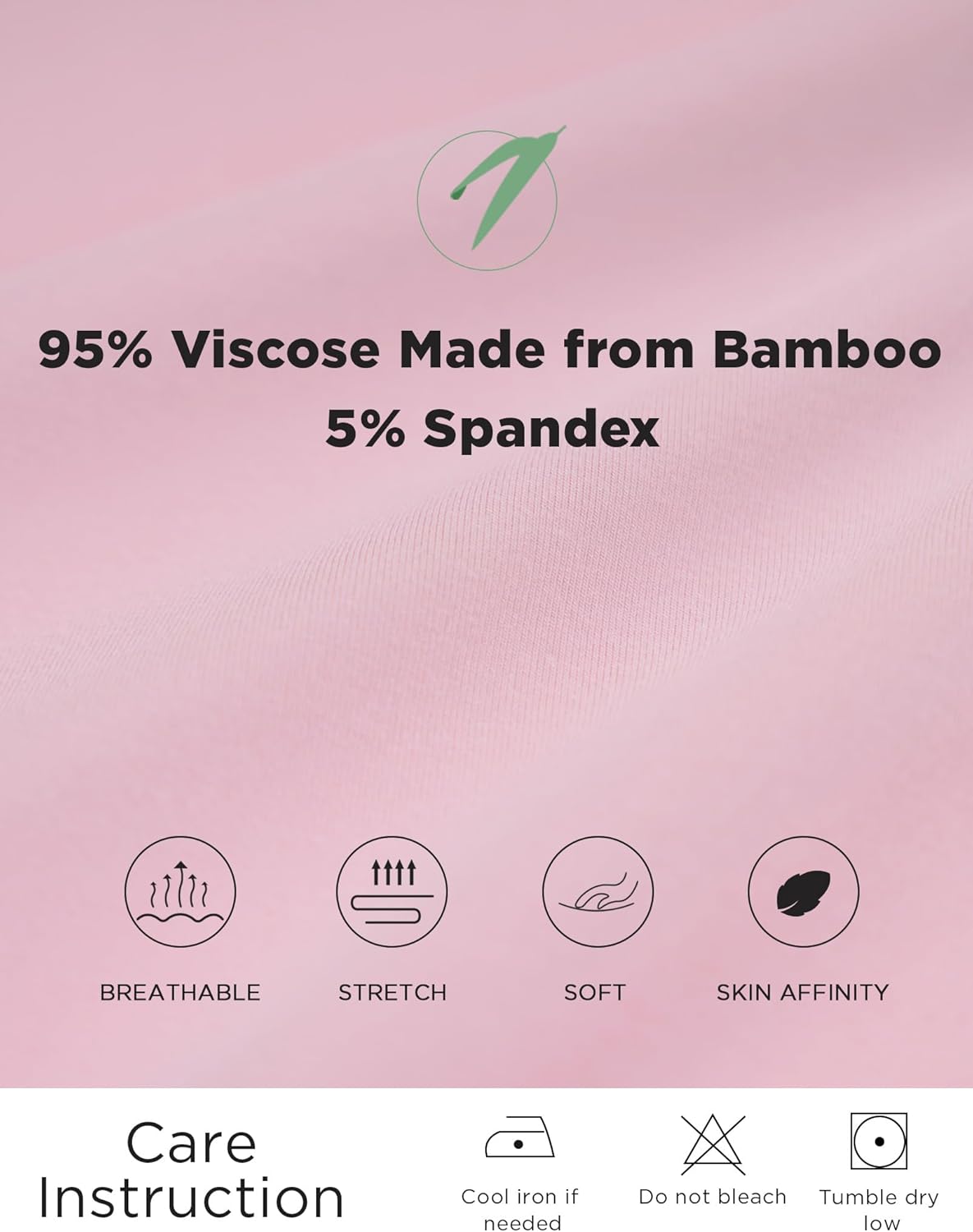 GYS Bamboo Viscose Pajamas for Women Set, Soft Tank and Drawstring Pants Lounge Sets, Sleeveless Lightweight Sleepwear Pj Set - Image 5