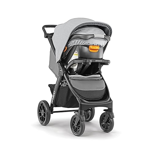 Miniatura 9 de Chicco Bravo LE Trio Sistema de viaje, Bravo LE - Cochecito de plegado rápido con KeyFit 30 Zip, asiento de automóvil y combo de cochecito