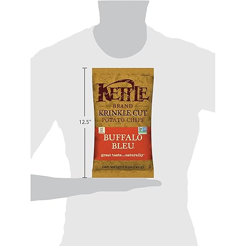 Vista 281 de Kettle Brand Papas fritas, papas fritas con ajo y parmesano, 7.5 onzas (paquete de 12)