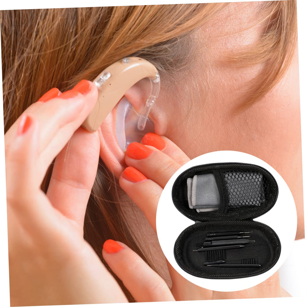 DECHOUS 5juegos Kit De Limpieza para Accesorios De Audición Herramientas Multifuncionales Cepillo y Limpiador De Ventilación para Eliminar Cerumen y Residuos Color Aleatorio