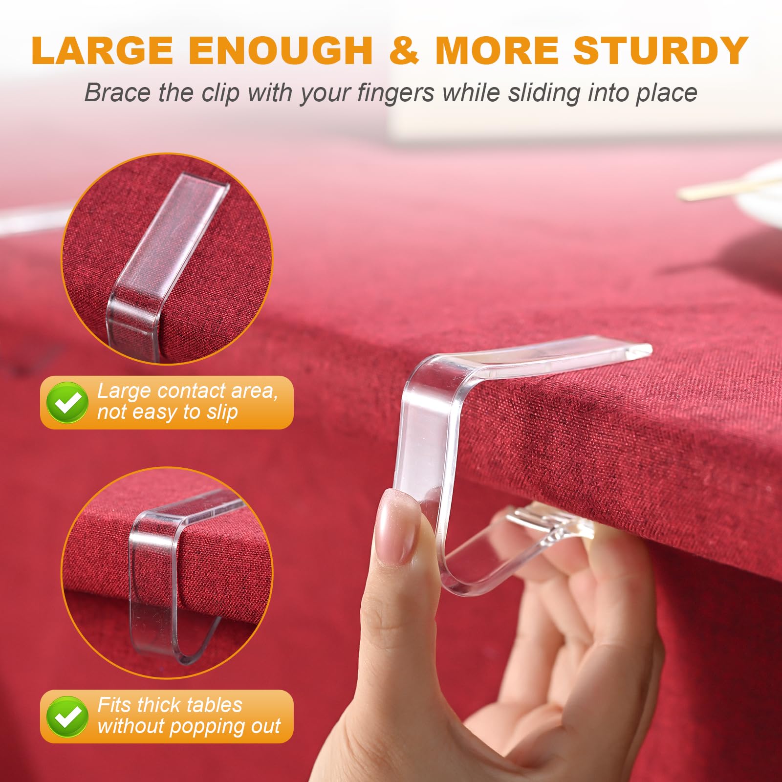 Pinces à Nappe En Acier Inoxydable, Lot De 10, Pour Tables Epaisses Et Tables De Jardin~p169271562