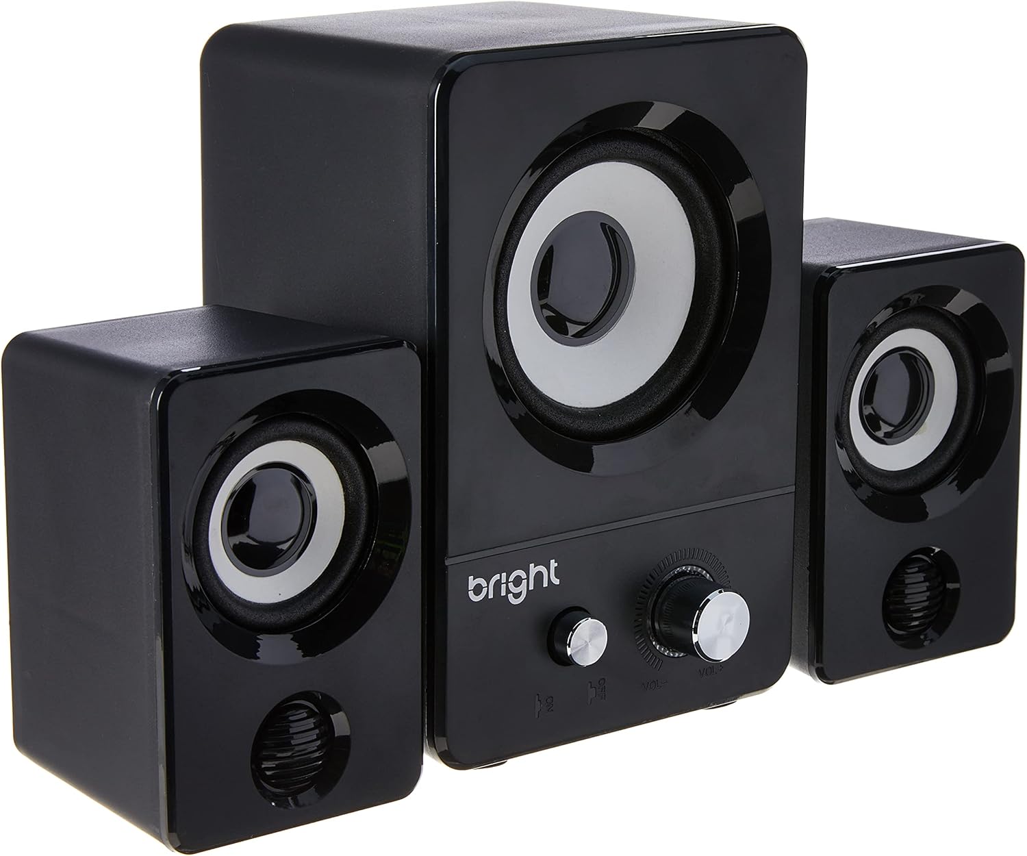 Bright MINI SUBWOOFER 2.1 USB 0590, PRETO, MÉDIO