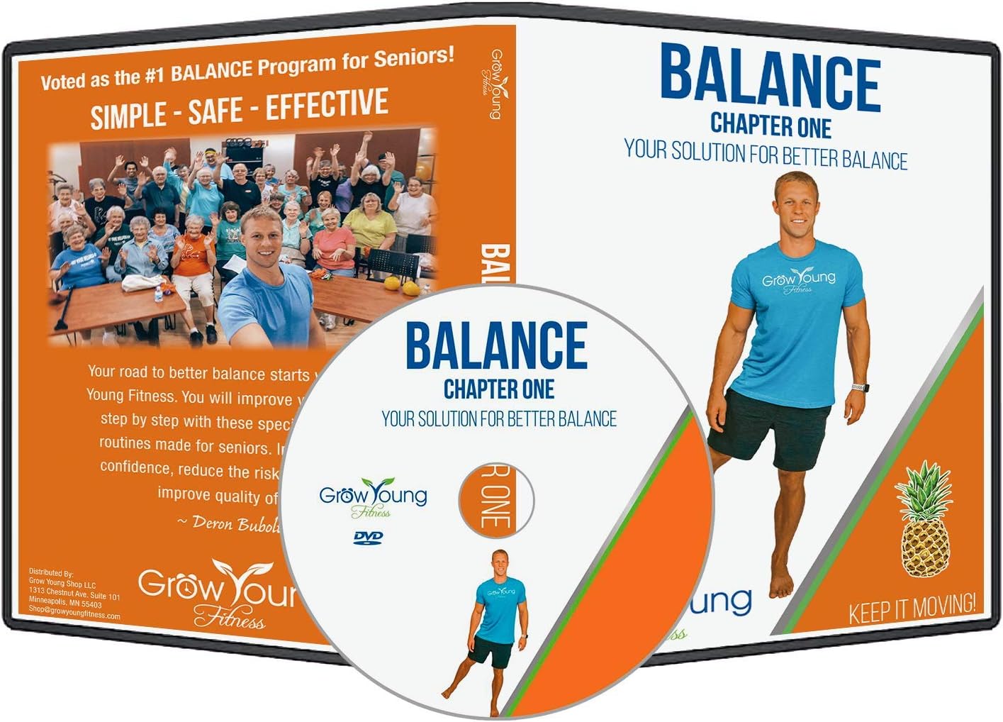 Grow Young Fitness Better Balance Exercise for Seniors - Improve Balance - Chapter One Senior Exercise DVD