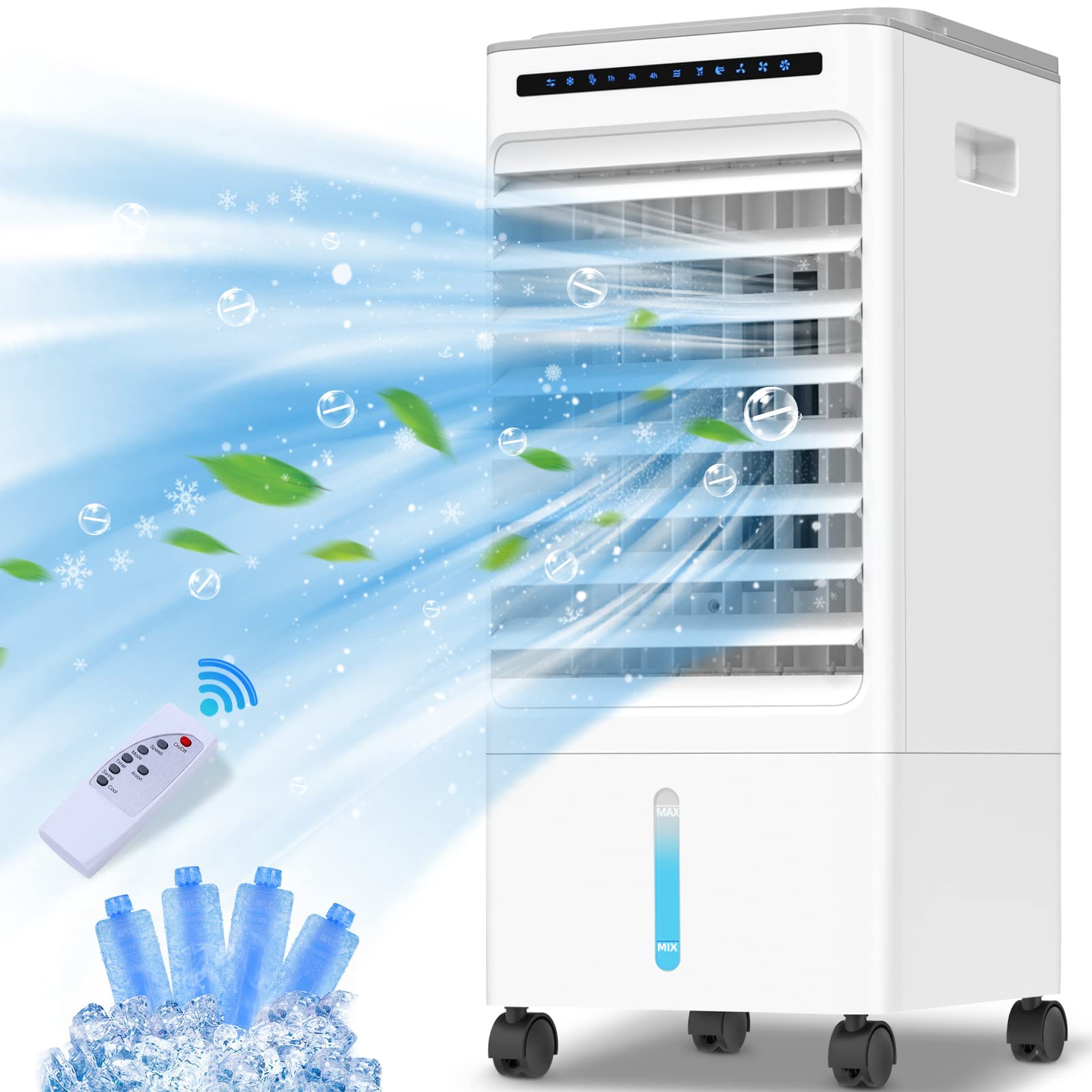 Buy Evaporative Air Cooler, 5IN1 Mobile Air Conditioner Humidifier