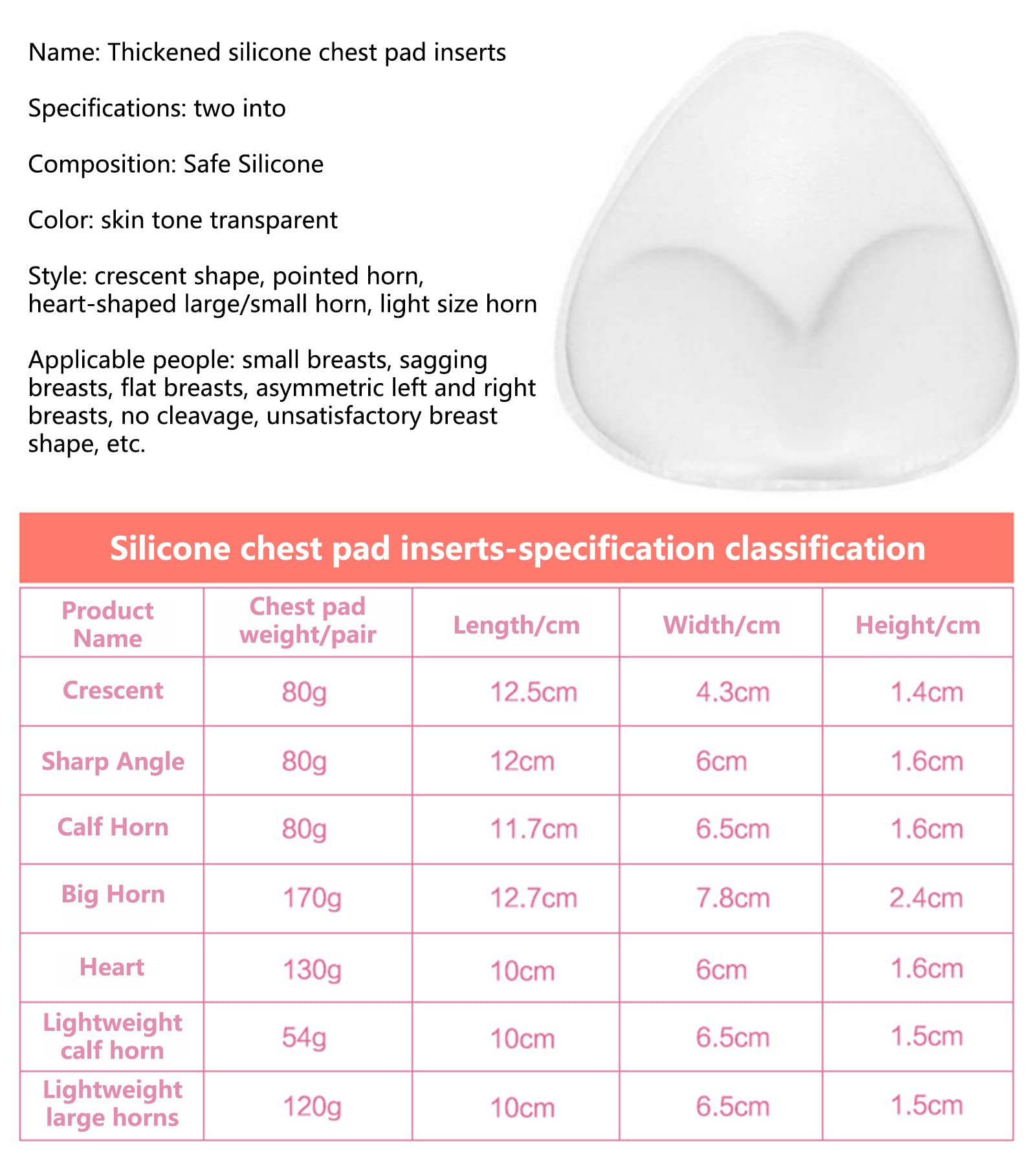Almohadillas Triangulares De Silicona For El Pecho, Insertos For Sujetador Bikini, Realzadores