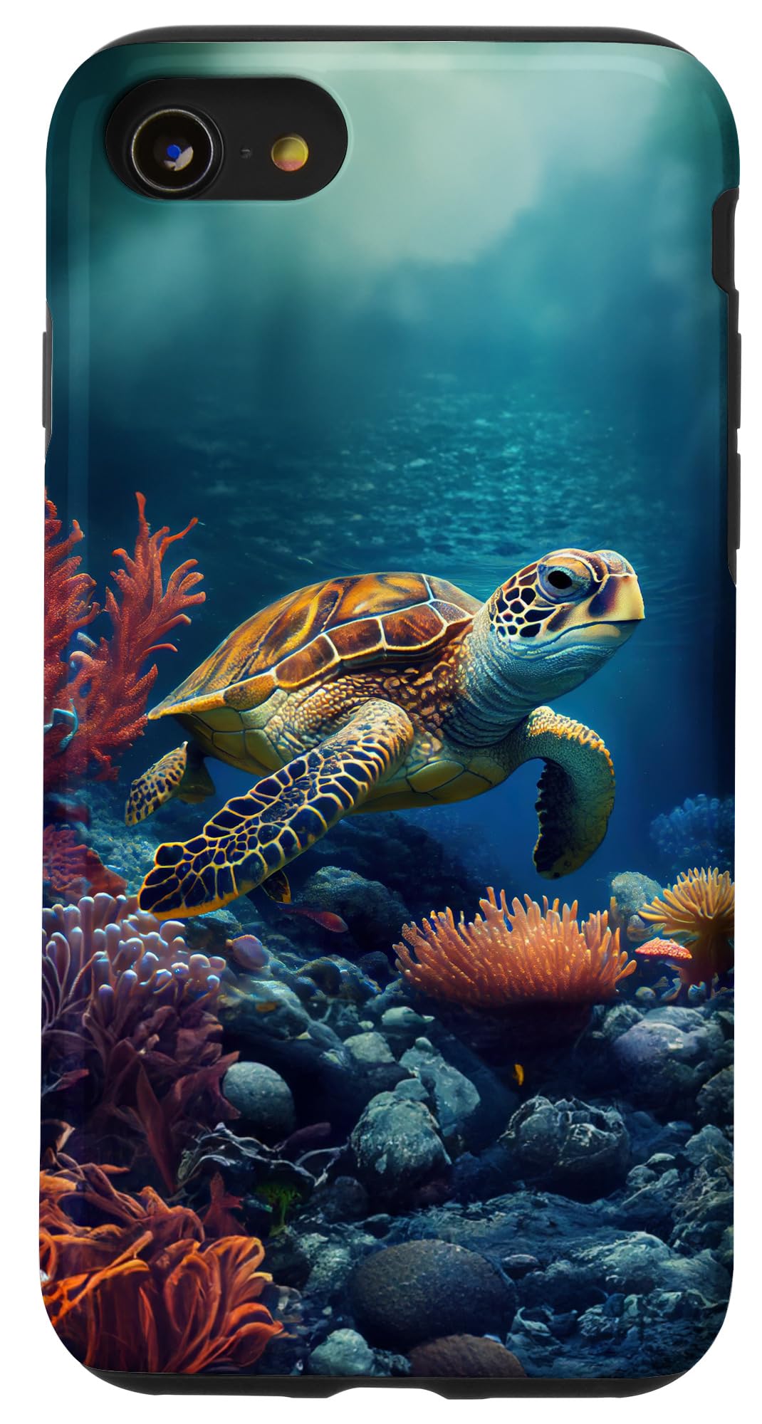 Amazon.com: iPhone SE (2020) / 7 / 8 Sea Swimming Turtle