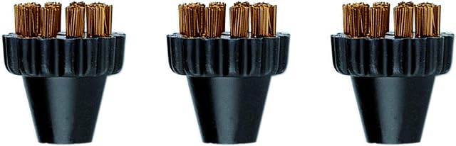 Polti PAEU0297 Vaporetto Brass Brushes for Eco Pro 3.0 and Classic Steam Cleaners (Pack of 3), Plastic