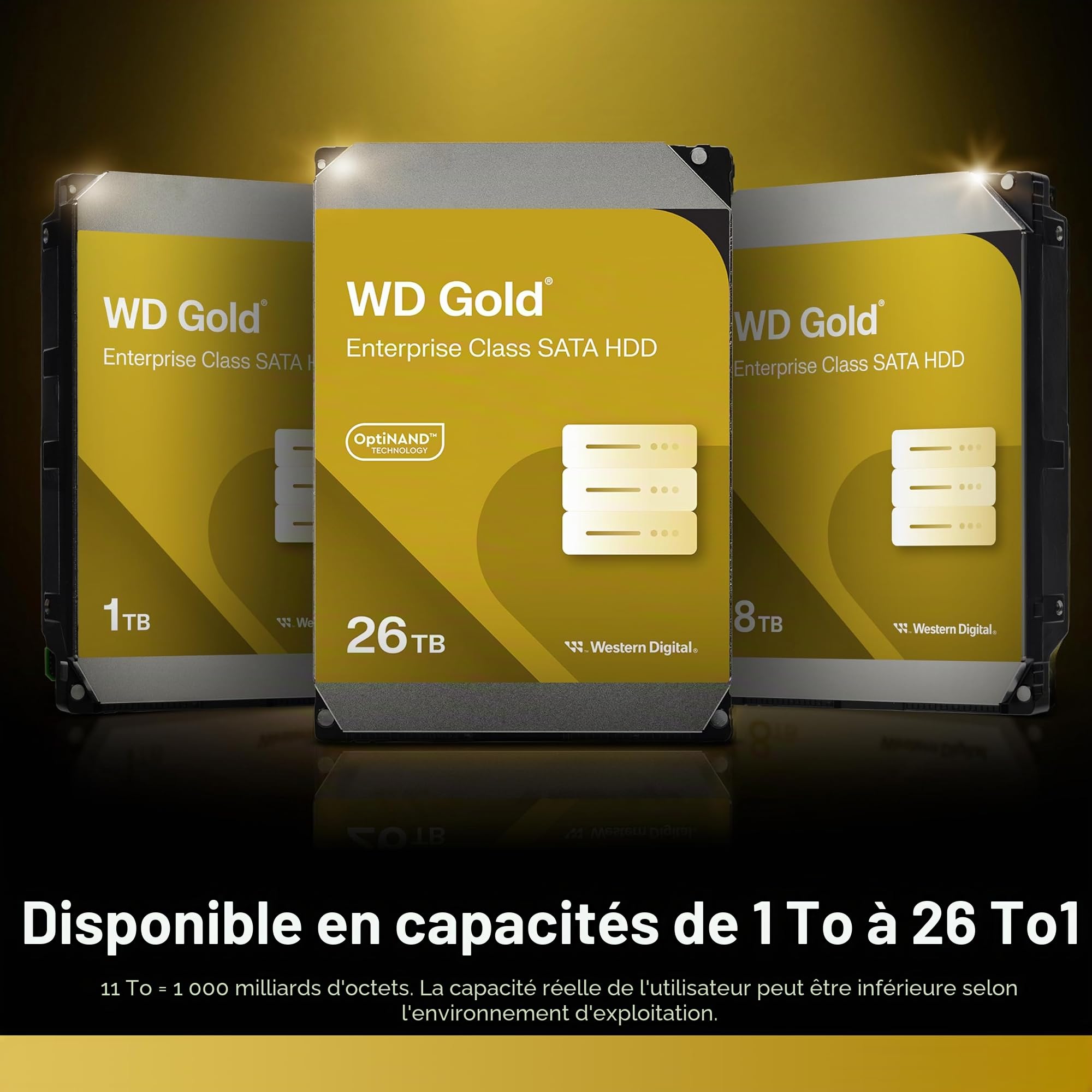 Wd Gold Wd261kryz - Disco Rigido - Enterprise - 26 Tb - Interno - 3,5" (8,9 Cm)
