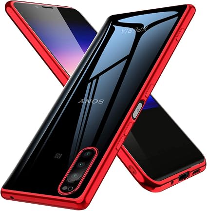 Amazon Sony Xperia 5 ケース クリア スリム Tpu 透明 薄型 シリコン 耐衝撃 ストラップホール付き 軽量 人気 So 01m Sov41 6 1インチ 保護カバー 赤 家電 カメラ オンライン通販