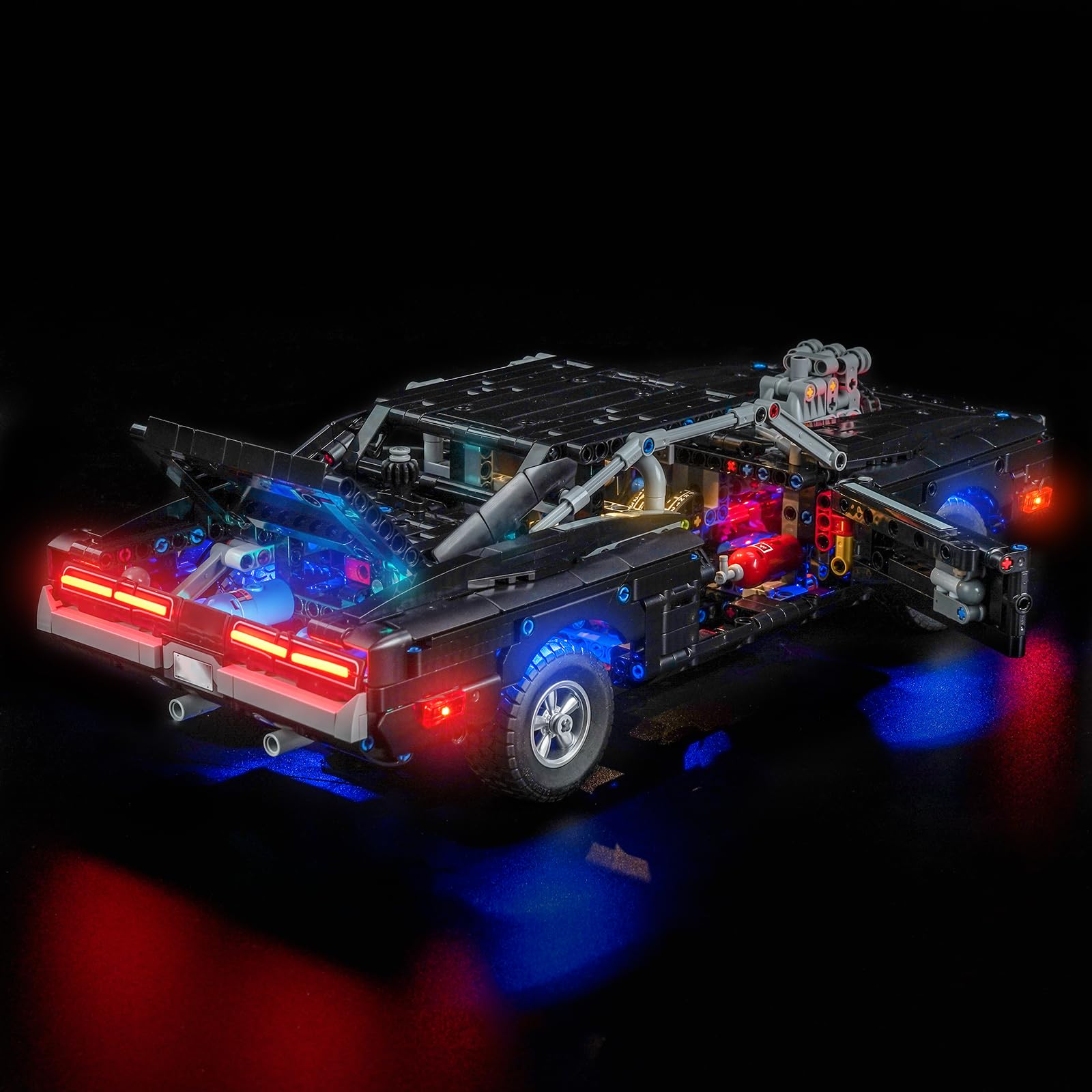 Set di luci a LED compatibile con Lego 42231 Fast and Furious Dodge Charger R/T Car (senza modello), set di illuminazione decorativa compatibile con Lego Fast and Furious Dodge Charger R/T Car modello