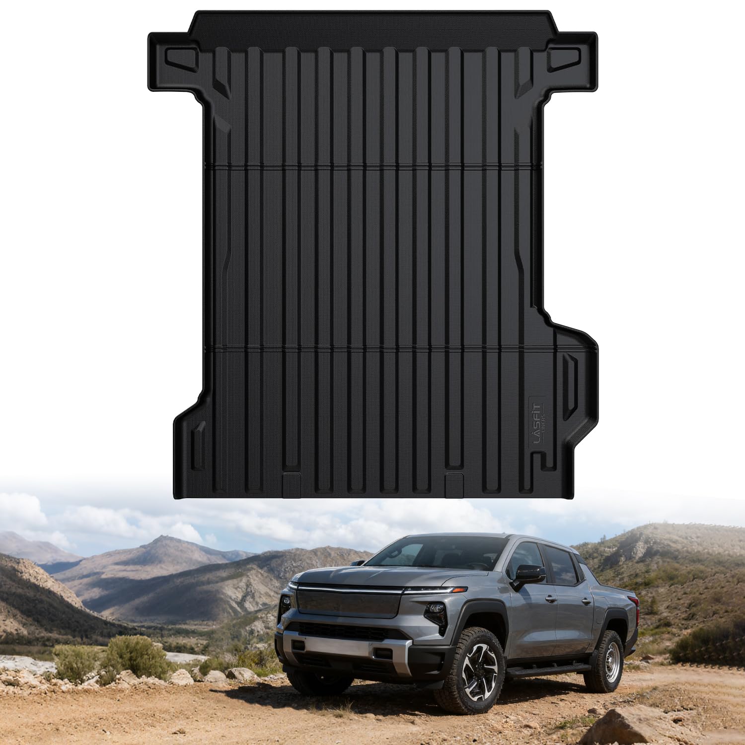 LASFIT Truck Bed Mat for Chevy Silverado EV/GMC Sierra EV 2024-2026 5.9FT