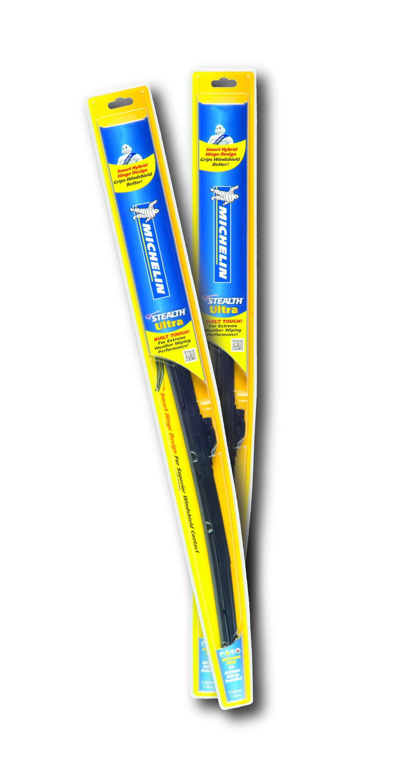 Photo 1 of Michelin 852226P Stealth Ultra Wiper Blade Set With SmartFlex Technology, 22"/26"
2 PACK