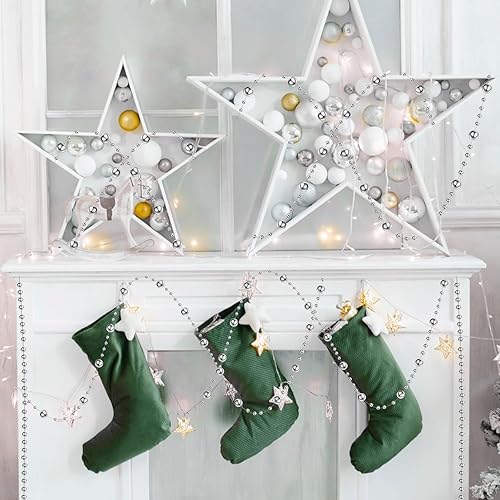 Miniatura 3 de Bonuci 3 rollos de perlas de 66 pies para decoración de guirnaldas de perlas de imitación para manualidades, cadena de flores, decoración de boda,