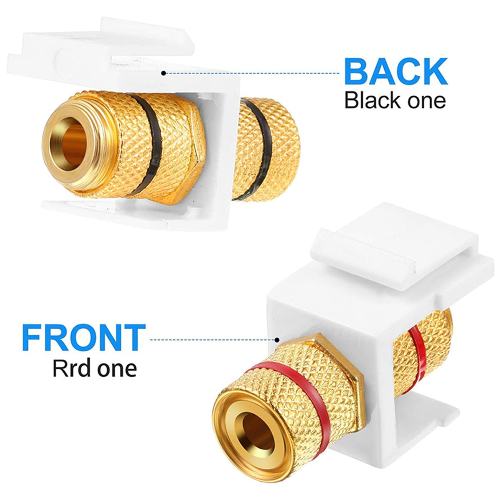 36 Sztuk Banana Jack Binding Post Jack Insert, Czarne i Czerwone Pierścienie Audio Speaker Złącze Śruby