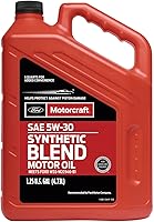 Motorcraft XO-5W30-5Q3SP Premium Engine Oil for Ford & Lincoln - 5 Quarts OE Quality Synthetic Blend