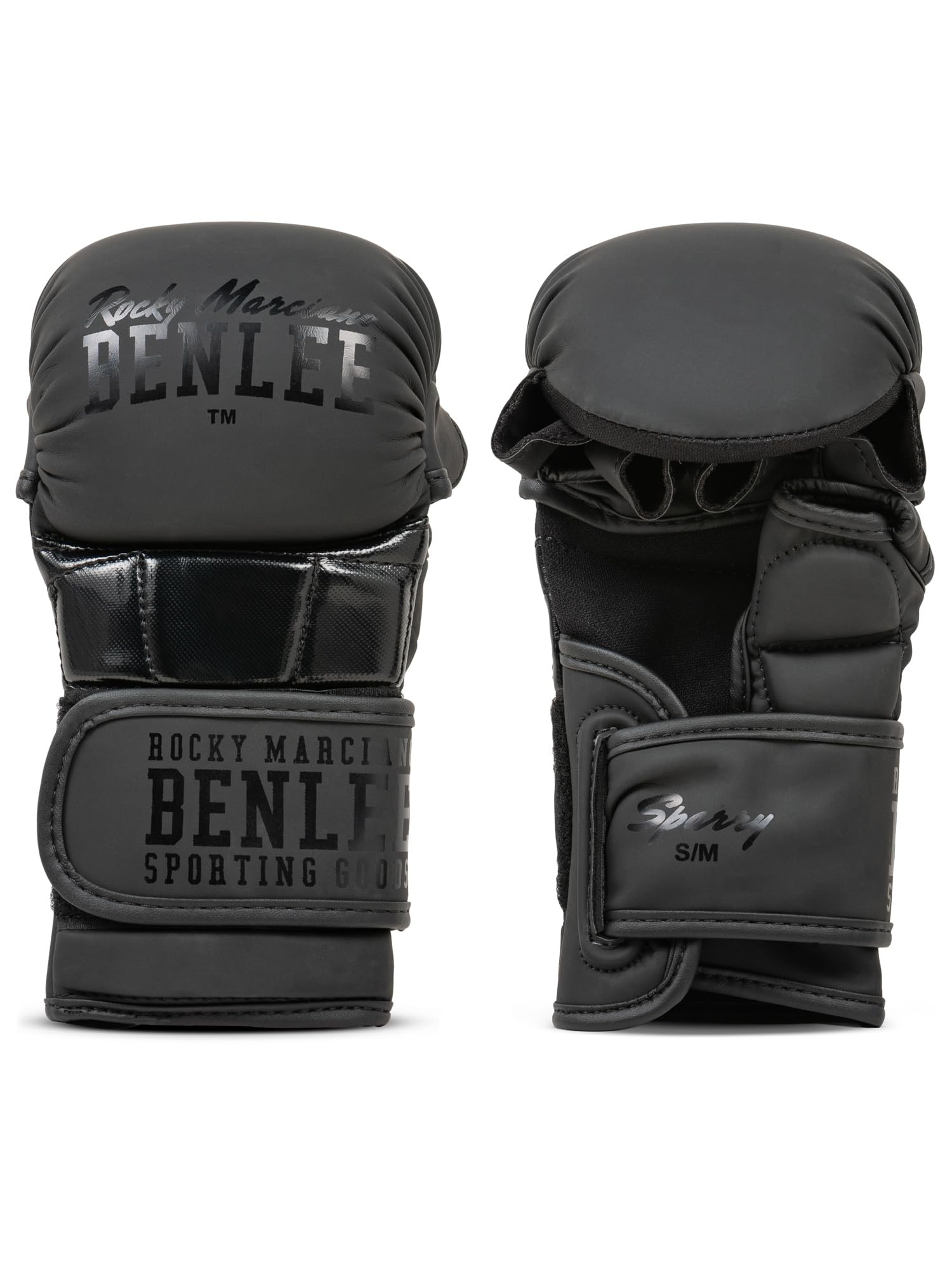 BENLEE MMA-Trainingshandschuhe aus Kunstleder (1Paar) SPARRY, Black, S/M
