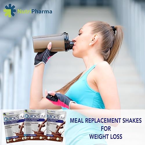 Miniatura 34 de Quick Slim - Batidos altos en proteínas para perder peso, 30 porciones, reemplazo completo de comida, batidos dietéticos para mujeres y hombres