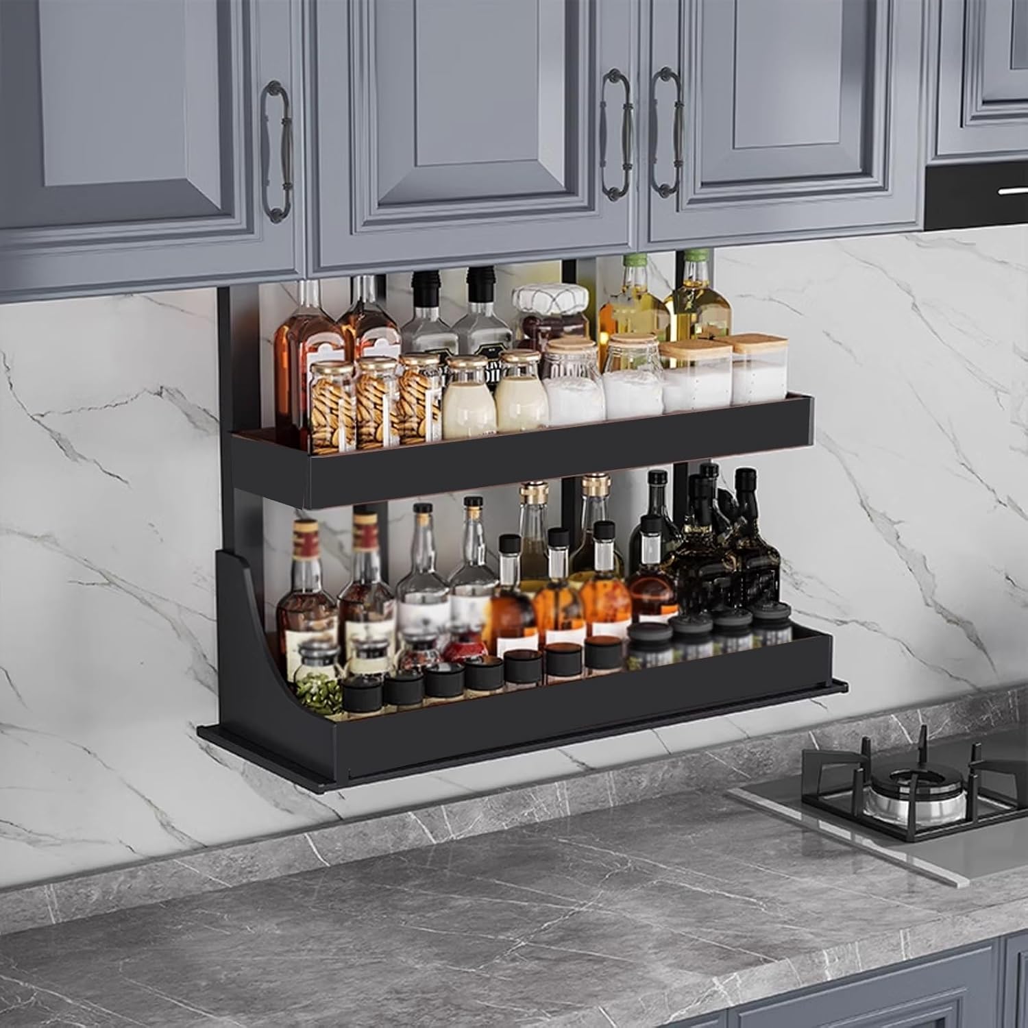 ステンレス製 調味料ラック 5個の容器付き 大竹産業 スパイスラック