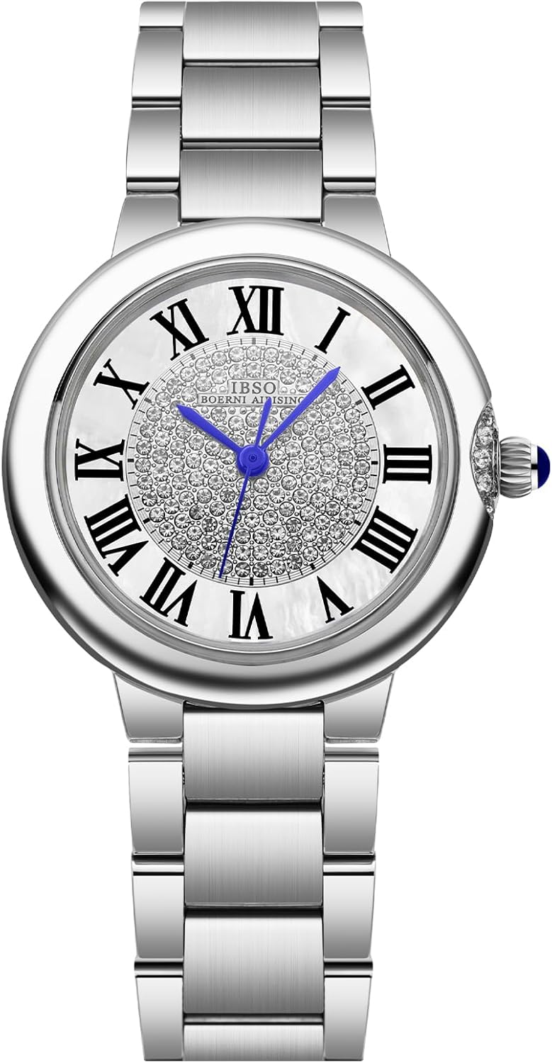 IBSO Luxury Watch Women Casual Stainless Steel Women's Waterproof Quartz Ladies Wrist Watches