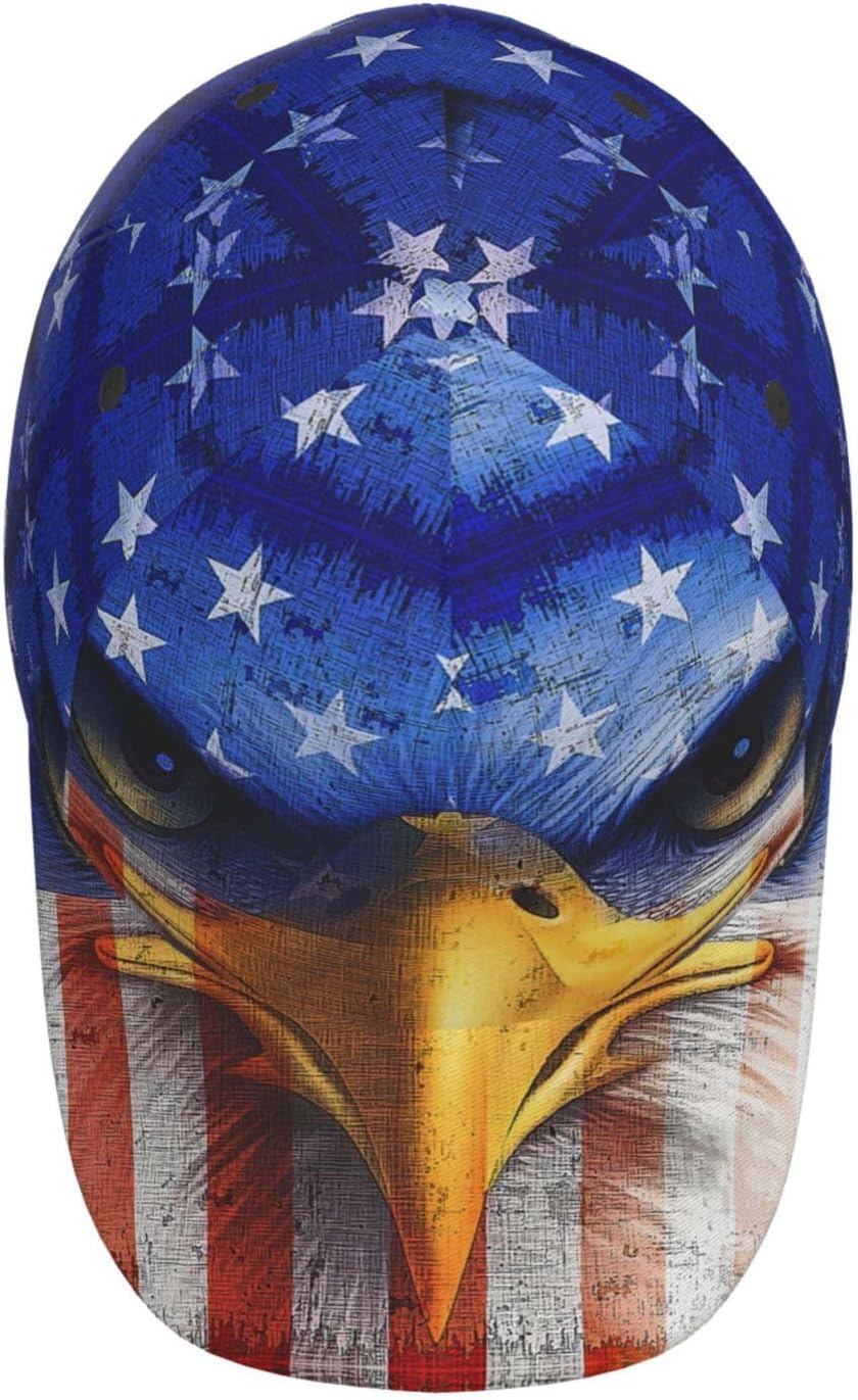 American Flag Baseball Cap Workout Hats with Adjustable Strap for Men & Women Dad Hat Snapback Hat - Image 4