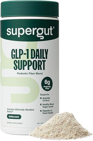 Supergut GLP1 Daily Support - High Fiber GLP-1 Supplement Powder for Women & Men - Sugar-Free Drink Mix for Gut Health (20 Servings) Supergut GLP1 Daily Support - High Fiber GLP-1 Supplement Powder for Women & Men - Sugar-Free Drink Mix for Gut Health (20 Servings)