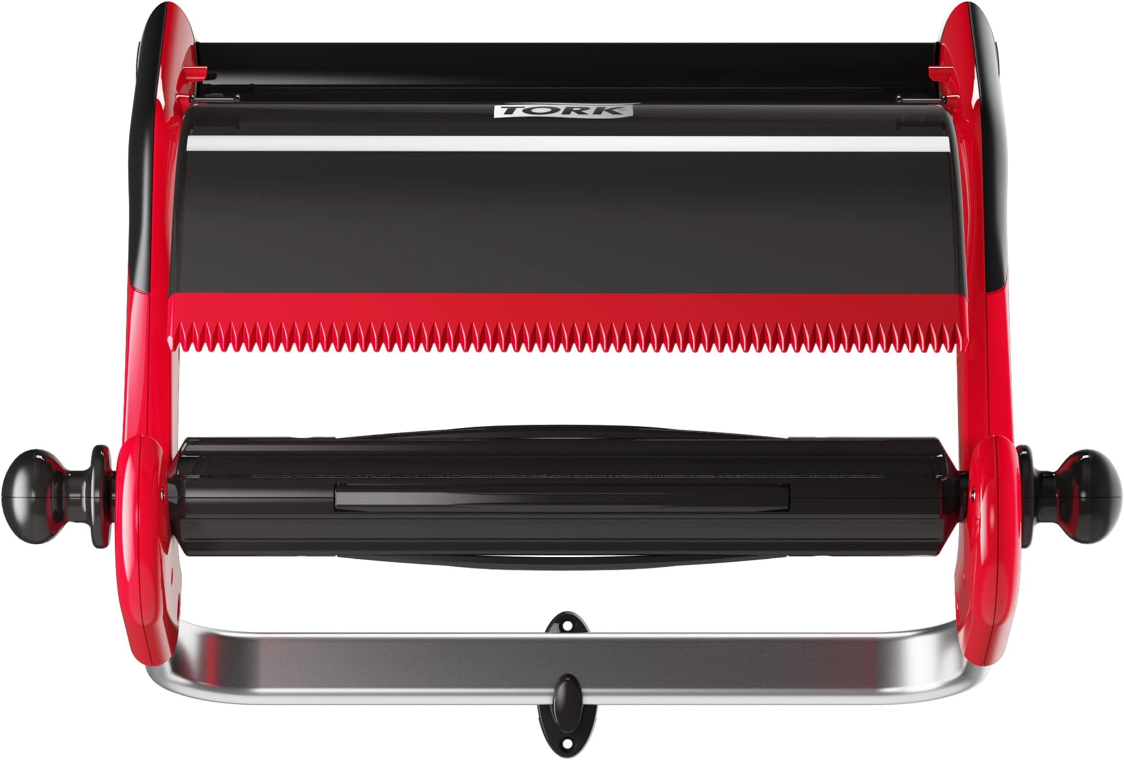 TorkWall Stand Dispenser Red and Smoke W1, Wall Mounted, Performance Range, 652108