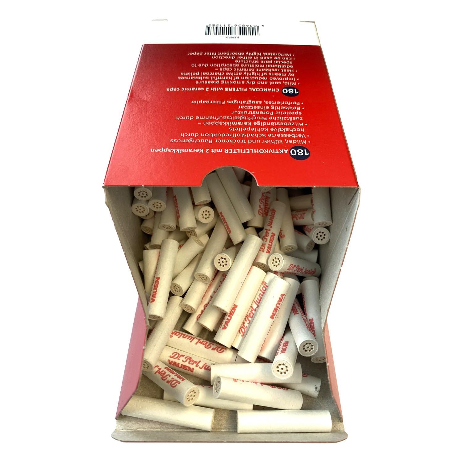 VAUEN Dr. Perl Junior 9mm Charcoal Pipe Filters 180 Count Value Pack product thumbnail 6